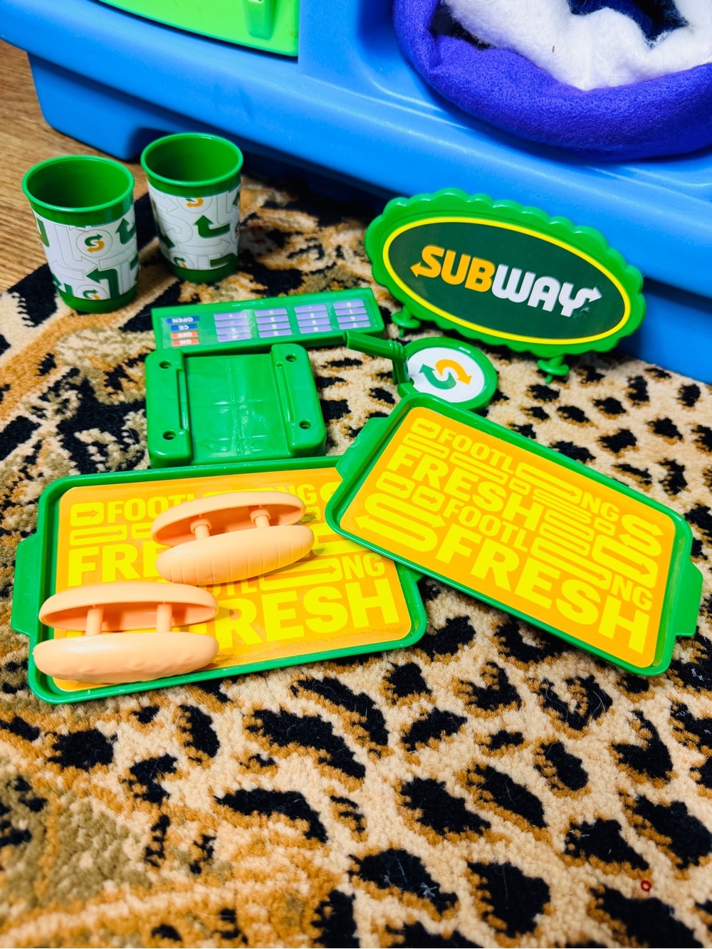 Subway replacement parts mini play food set
